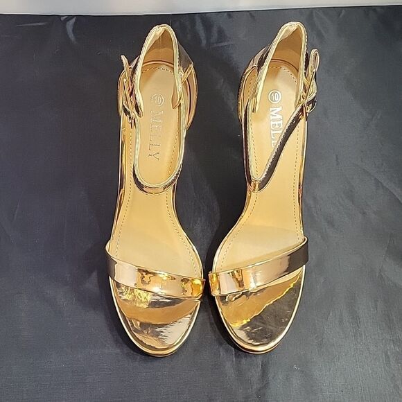 BRAND NEW MELLY ZOANNA ADJUSTABLE BUCKLE ANKLE STRAP ONE BAND STRAP SANDAL - Picture 2 of 16